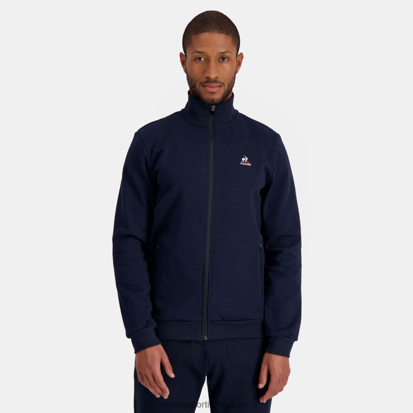 hombres sudadera con cremallera azul T24B250 Le Coq Sportif ropa