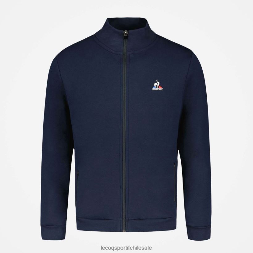 hombres sudadera con cremallera azul T24B250 Le Coq Sportif ropa