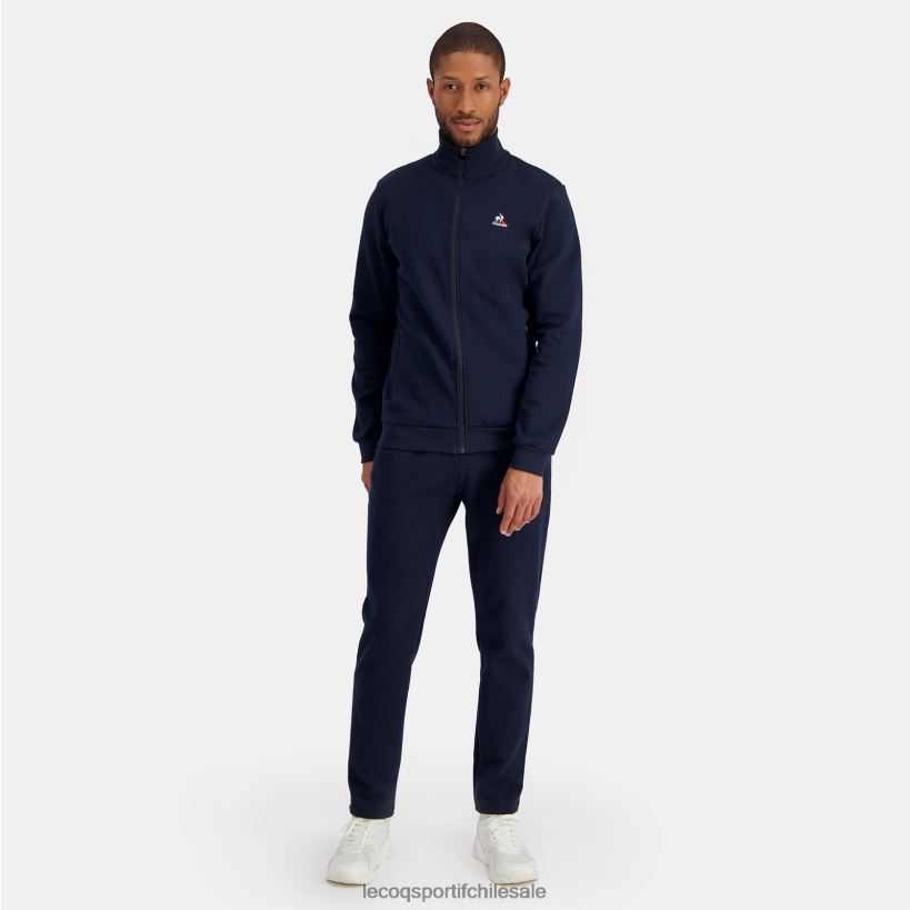 hombres sudadera con cremallera azul T24B250 Le Coq Sportif ropa