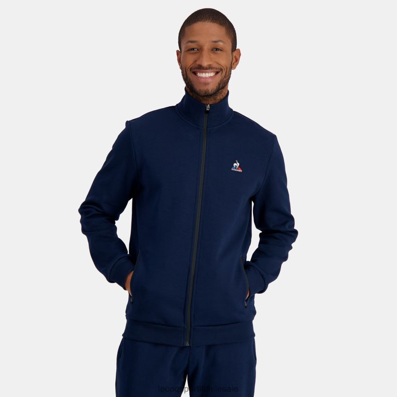 hombres sudadera con cremallera azul T24B252 Le Coq Sportif ropa