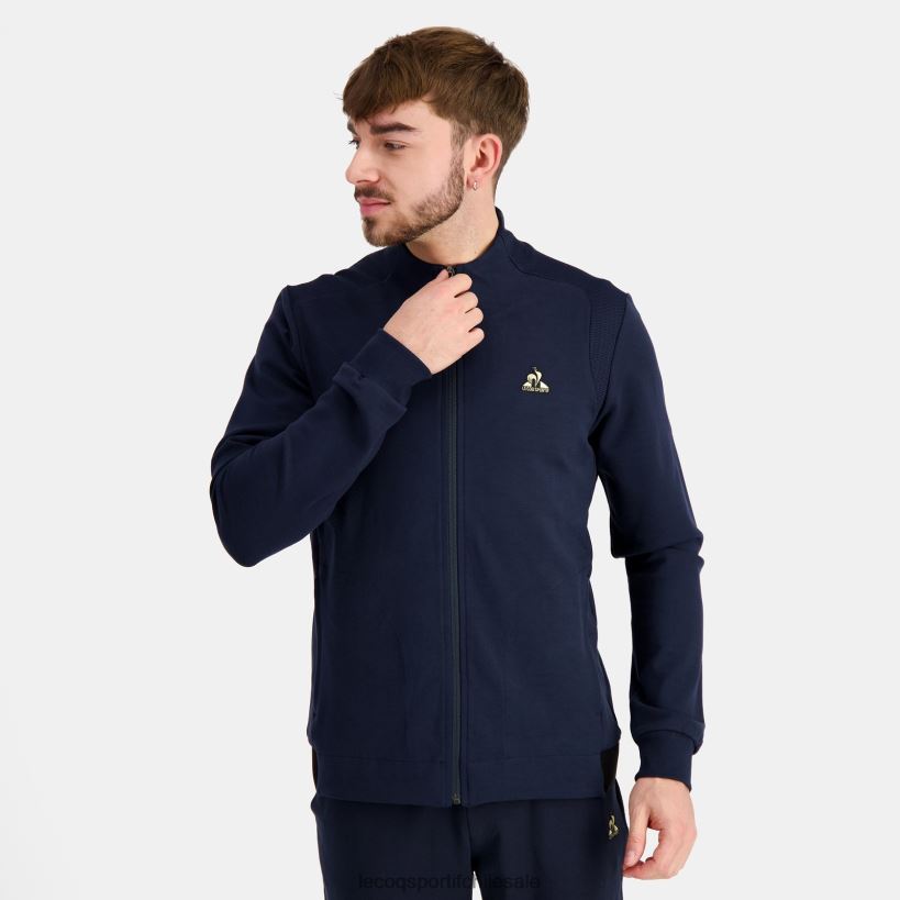 hombres sudadera con cremallera azul T24B271 Le Coq Sportif ropa