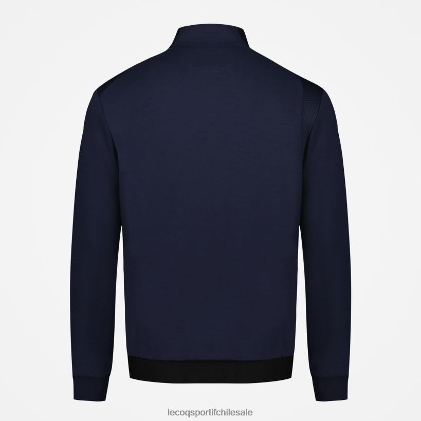 hombres sudadera con cremallera azul T24B271 Le Coq Sportif ropa
