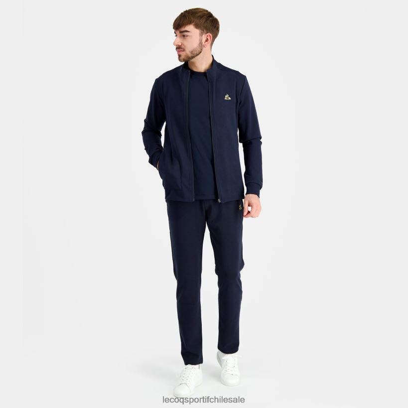 hombres sudadera con cremallera azul T24B271 Le Coq Sportif ropa