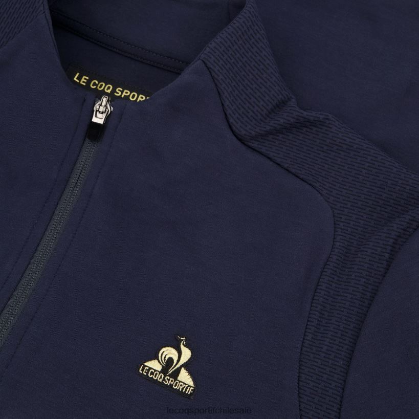 hombres sudadera con cremallera azul T24B271 Le Coq Sportif ropa