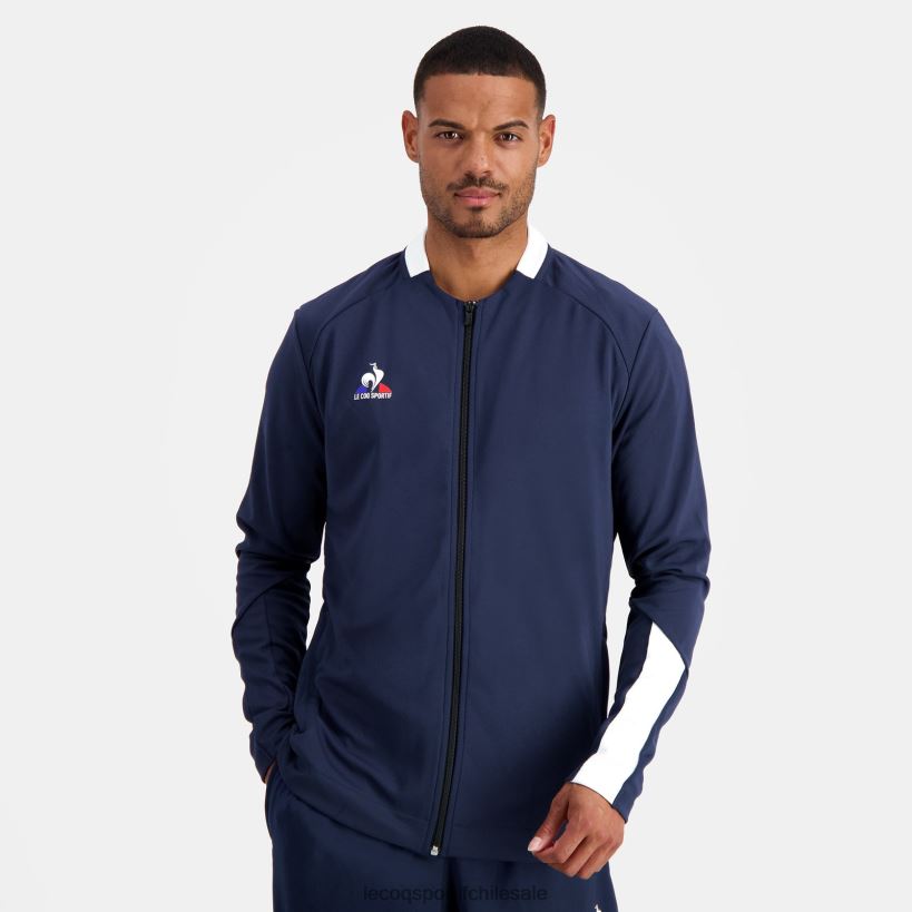 hombres sudadera con cremallera azul T24B274 Le Coq Sportif ropa