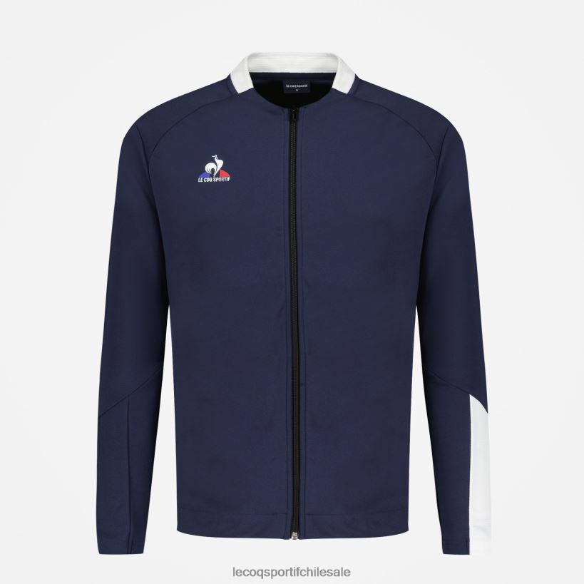 hombres sudadera con cremallera azul T24B274 Le Coq Sportif ropa