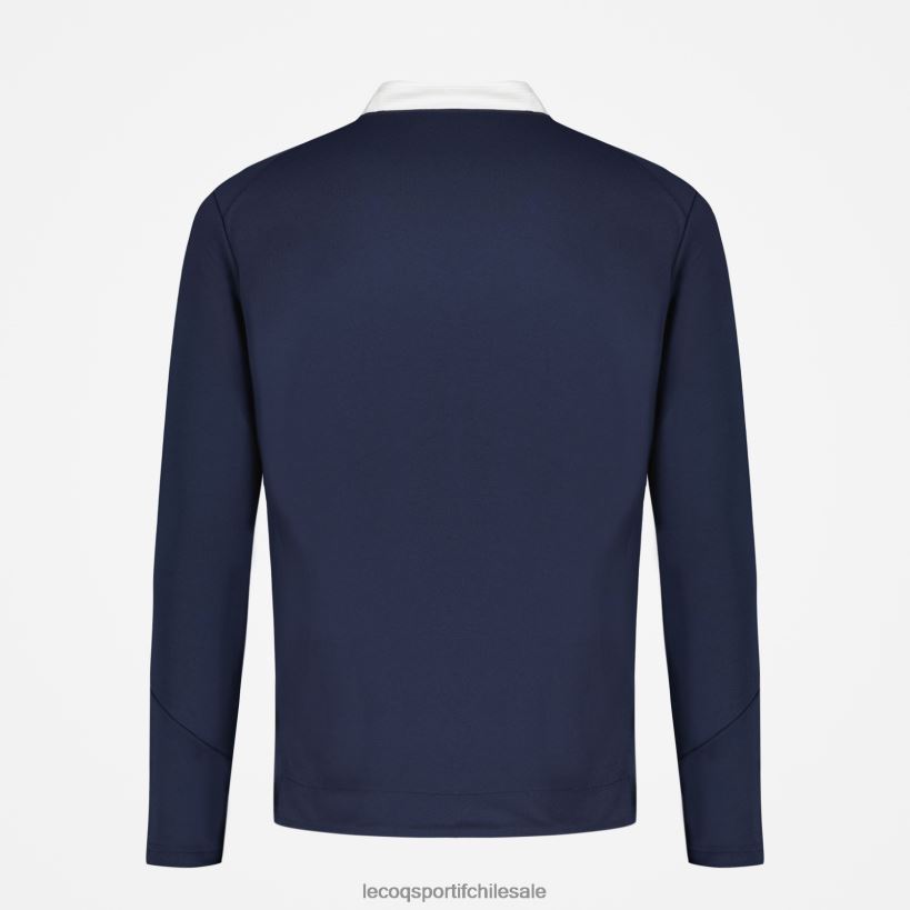 hombres sudadera con cremallera azul T24B274 Le Coq Sportif ropa