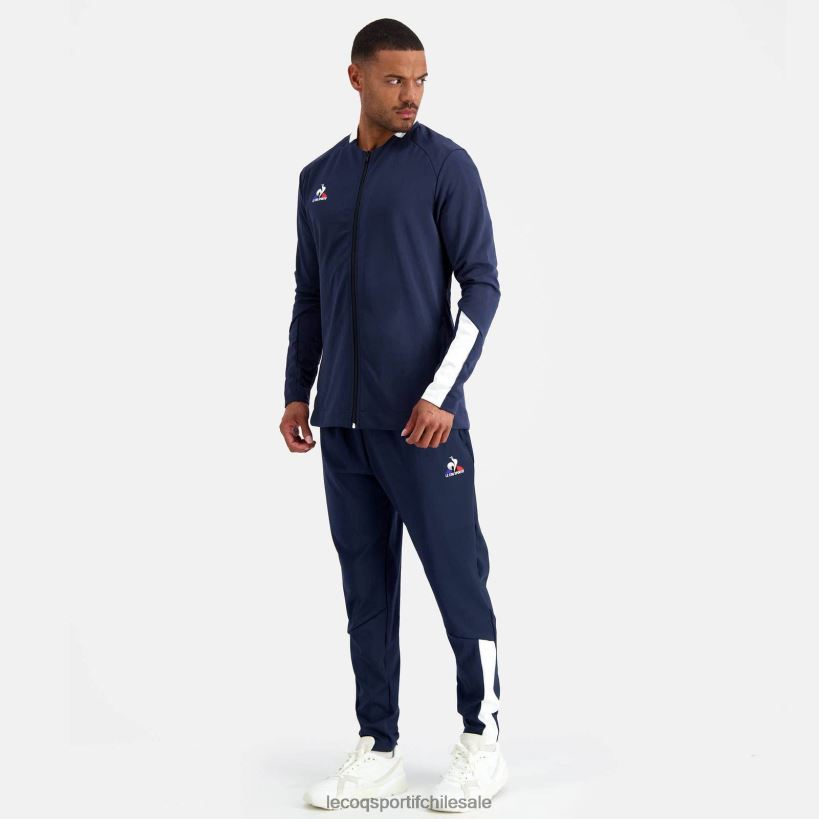 hombres sudadera con cremallera azul T24B274 Le Coq Sportif ropa
