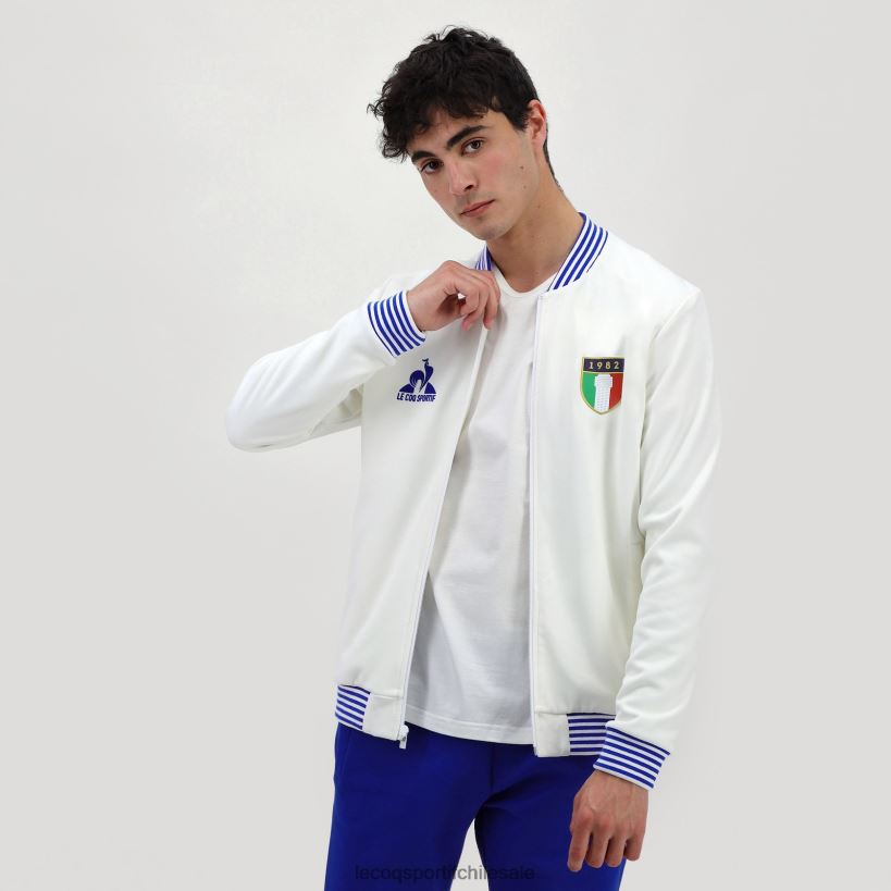 hombres sudadera con cremallera blanca T24B2472 Le Coq Sportif ropa