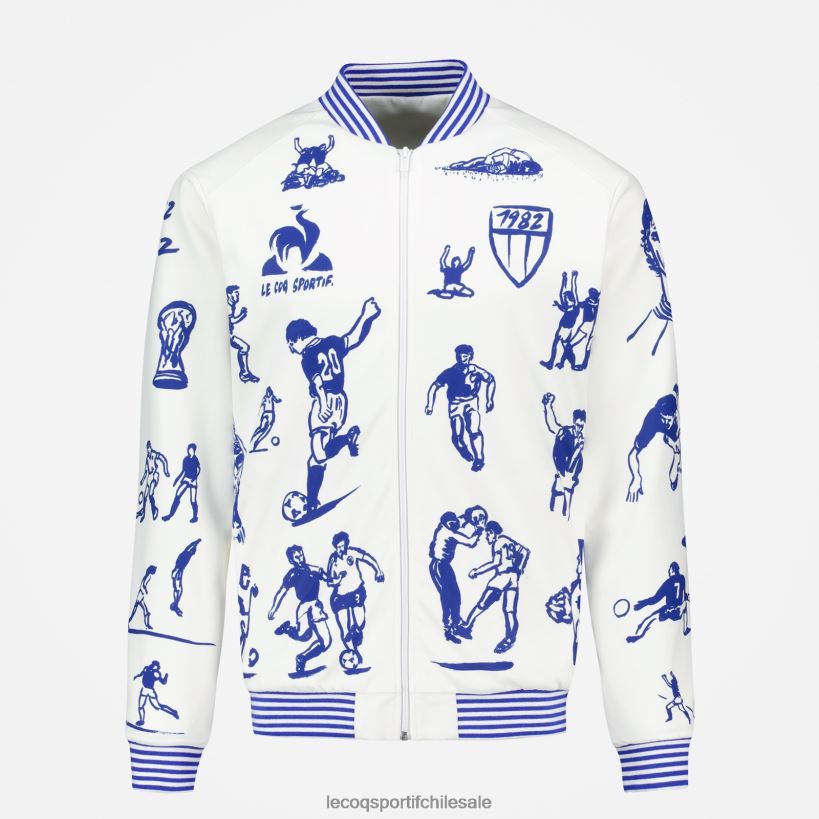 hombres sudadera con cremallera blanca T24B2472 Le Coq Sportif ropa
