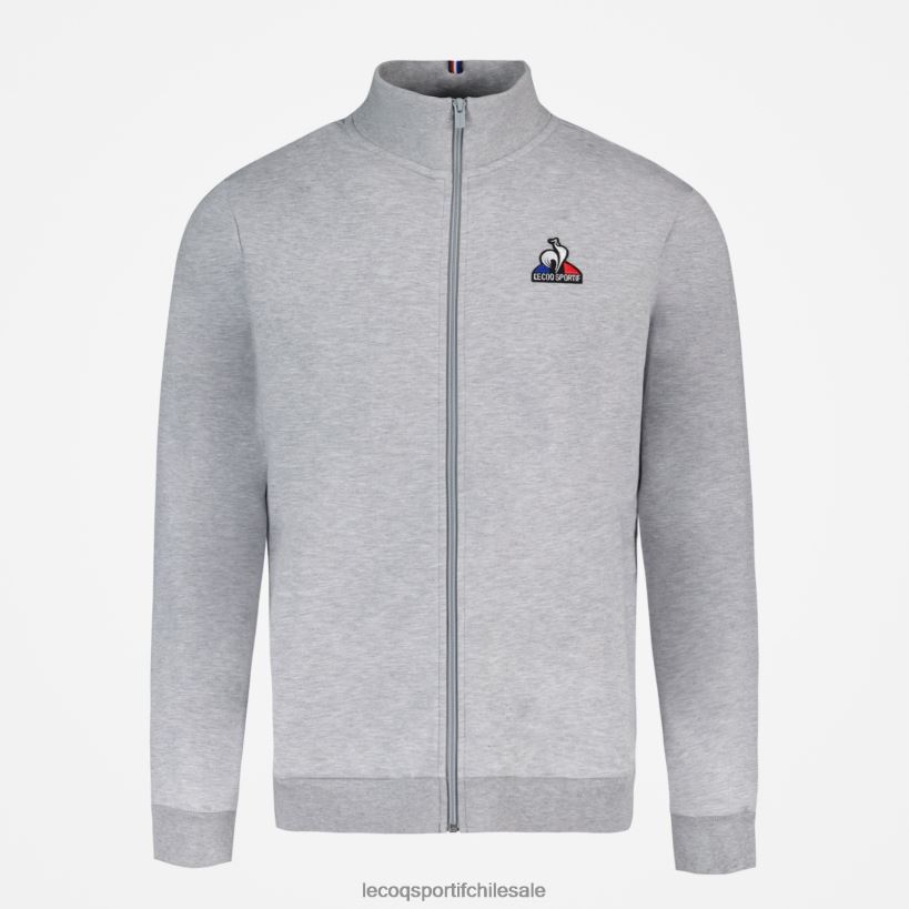 hombres sudadera con cremallera gris T24B257 Le Coq Sportif ropa