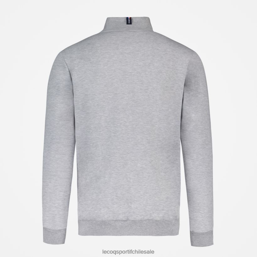 hombres sudadera con cremallera gris T24B257 Le Coq Sportif ropa