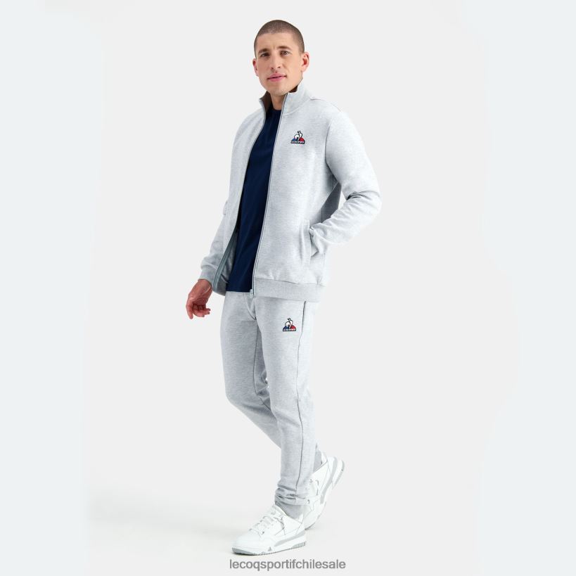 hombres sudadera con cremallera gris T24B257 Le Coq Sportif ropa