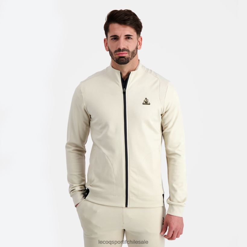 hombres sudadera con cremallera marrón T24B28 Le Coq Sportif ropa
