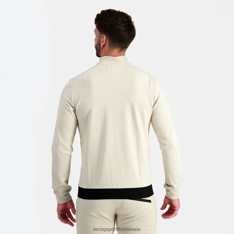hombres sudadera con cremallera marrón T24B28 Le Coq Sportif ropa