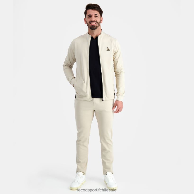 hombres sudadera con cremallera marrón T24B28 Le Coq Sportif ropa