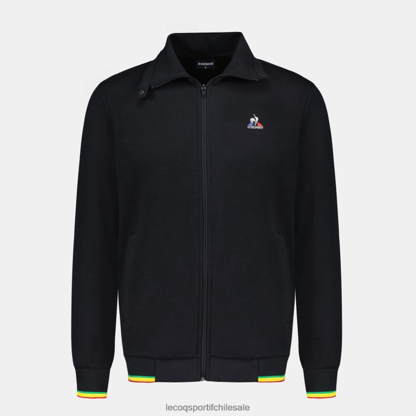 hombres sudadera con cremallera negra T24B2432 Le Coq Sportif ropa