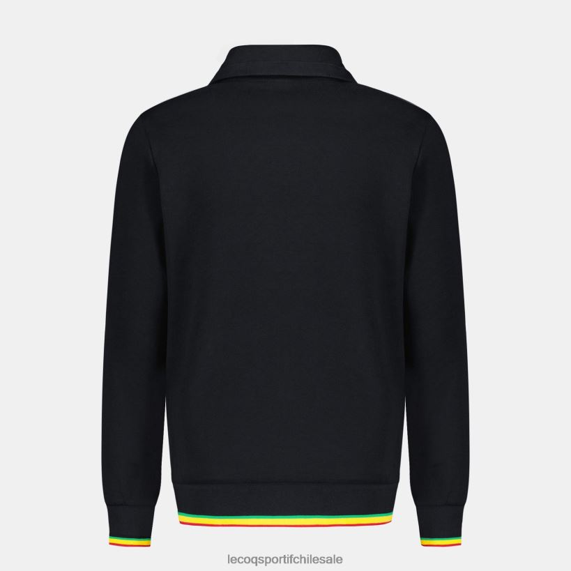 hombres sudadera con cremallera negra T24B2432 Le Coq Sportif ropa