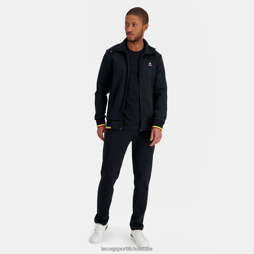 hombres sudadera con cremallera negra T24B2432 Le Coq Sportif ropa
