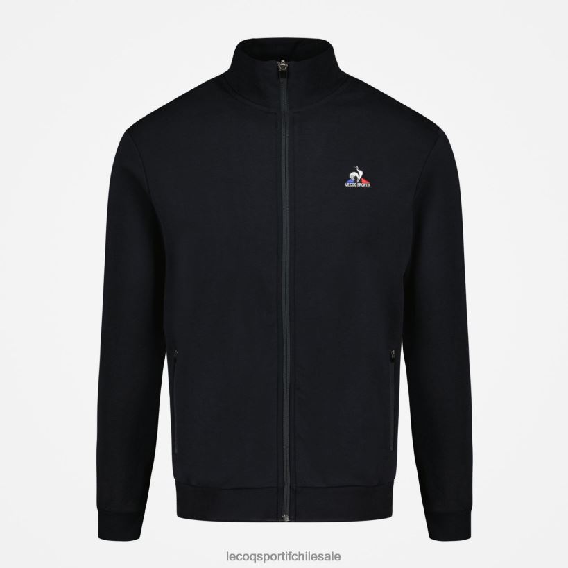hombres sudadera con cremallera negra T24B251 Le Coq Sportif ropa