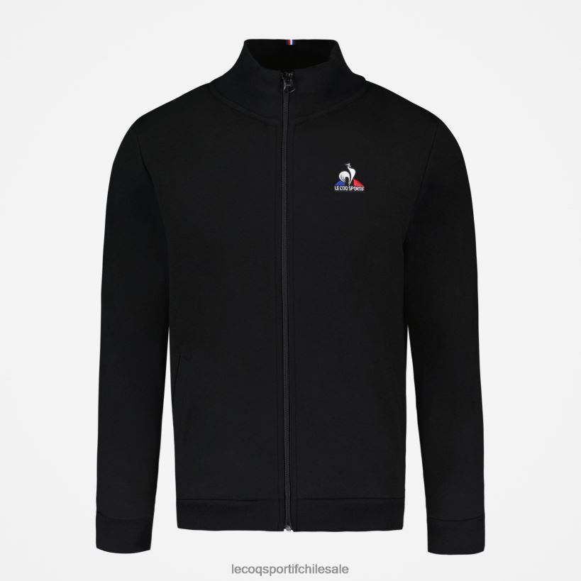 hombres sudadera con cremallera negra T24B258 Le Coq Sportif ropa