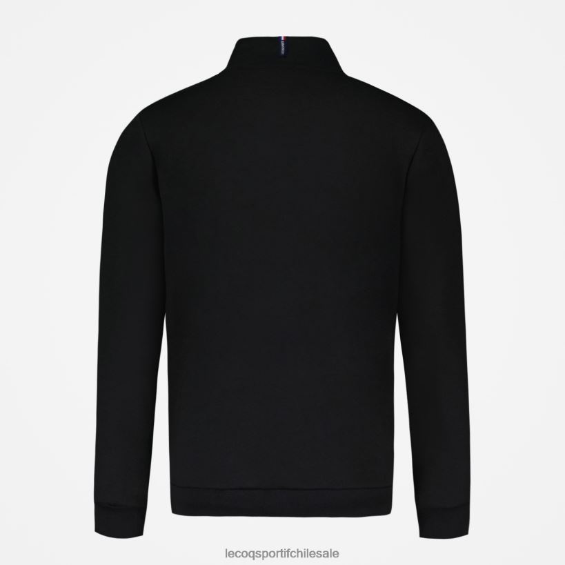 hombres sudadera con cremallera negra T24B258 Le Coq Sportif ropa