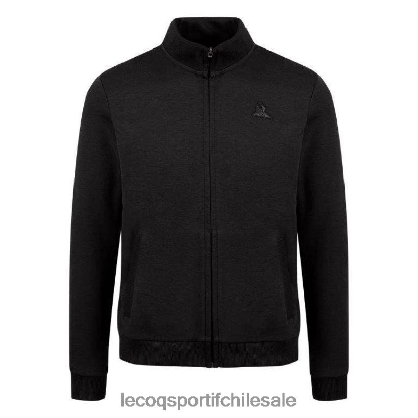 hombres sudadera con cremallera negra T24B278 Le Coq Sportif ropa