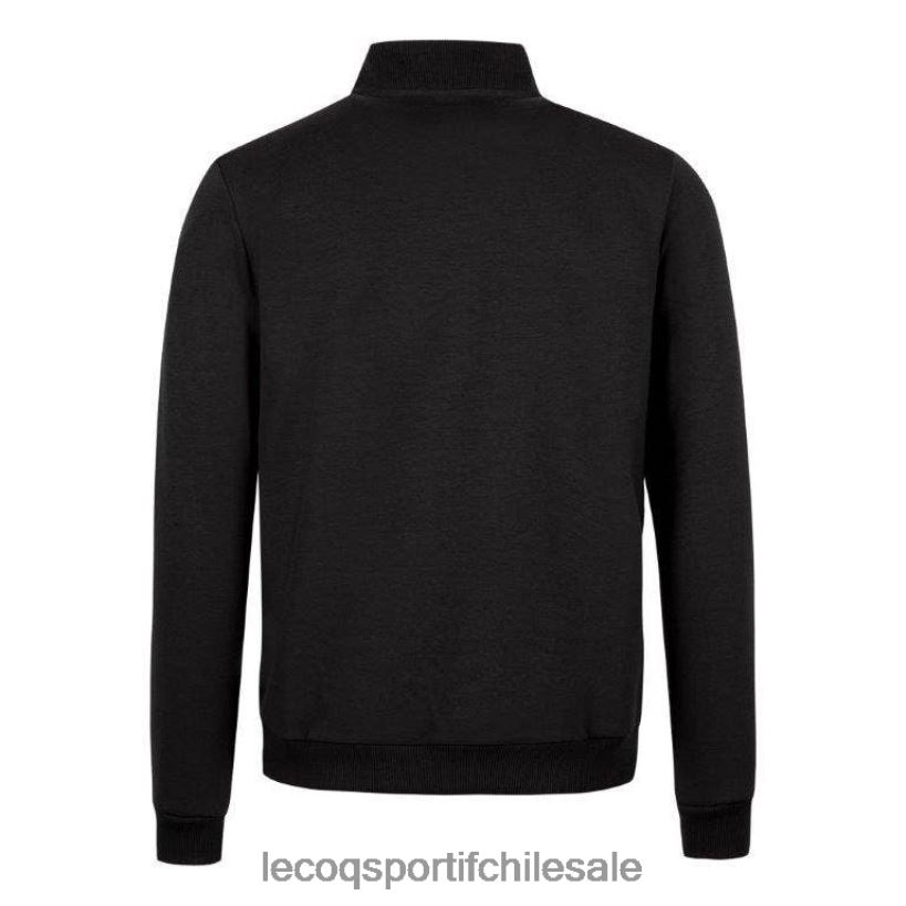 hombres sudadera con cremallera negra T24B278 Le Coq Sportif ropa