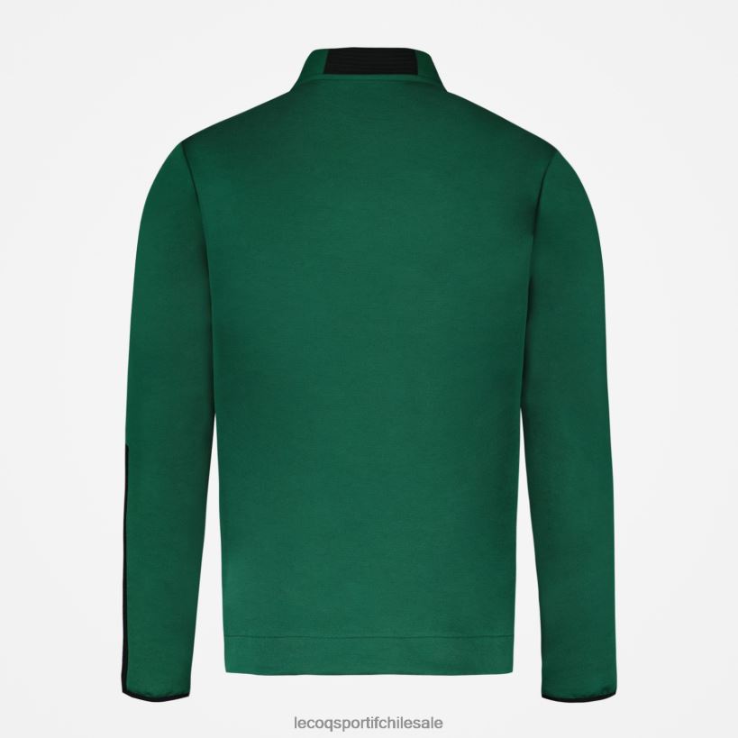 hombres sudadera con cremallera verde T24B2439 Le Coq Sportif ropa