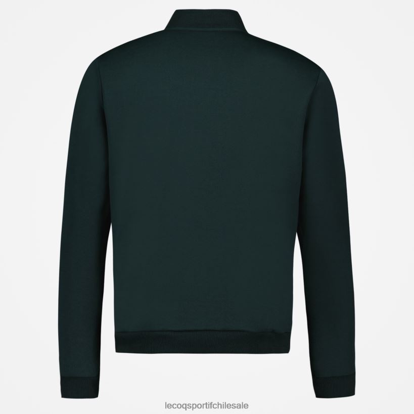 hombres sudadera con cremallera verde T24B2463 Le Coq Sportif ropa