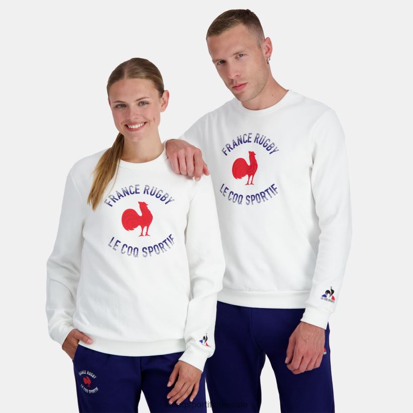 hombres sudadera - francia rugby blanco T24B23 Le Coq Sportif ropa