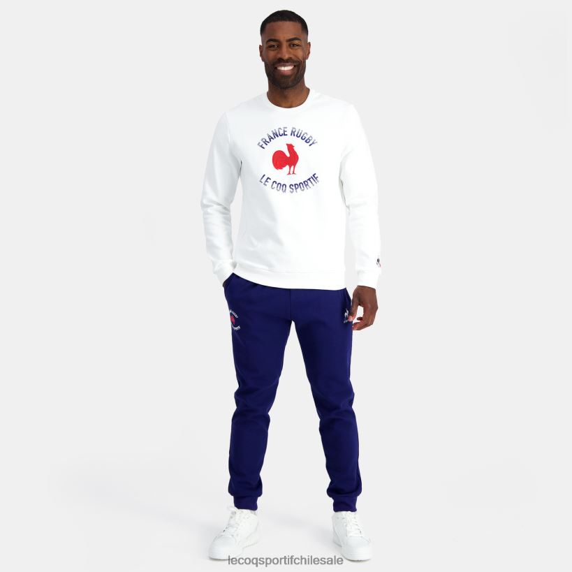 hombres sudadera - francia rugby blanco T24B23 Le Coq Sportif ropa