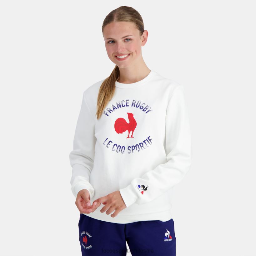 hombres sudadera - francia rugby blanco T24B23 Le Coq Sportif ropa