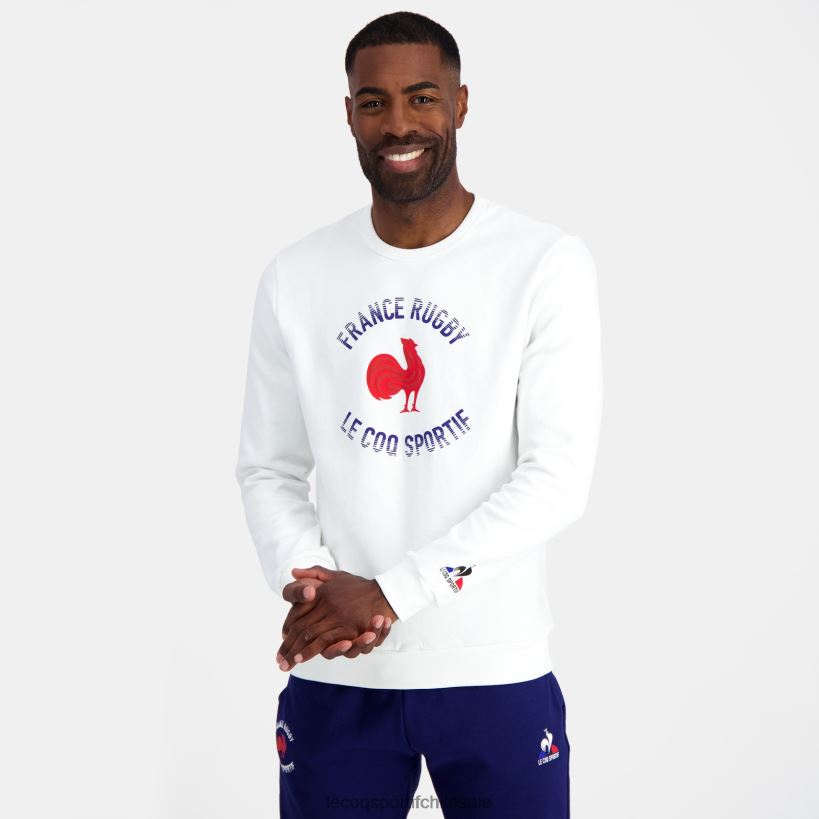 hombres sudadera - francia rugby blanco T24B23 Le Coq Sportif ropa
