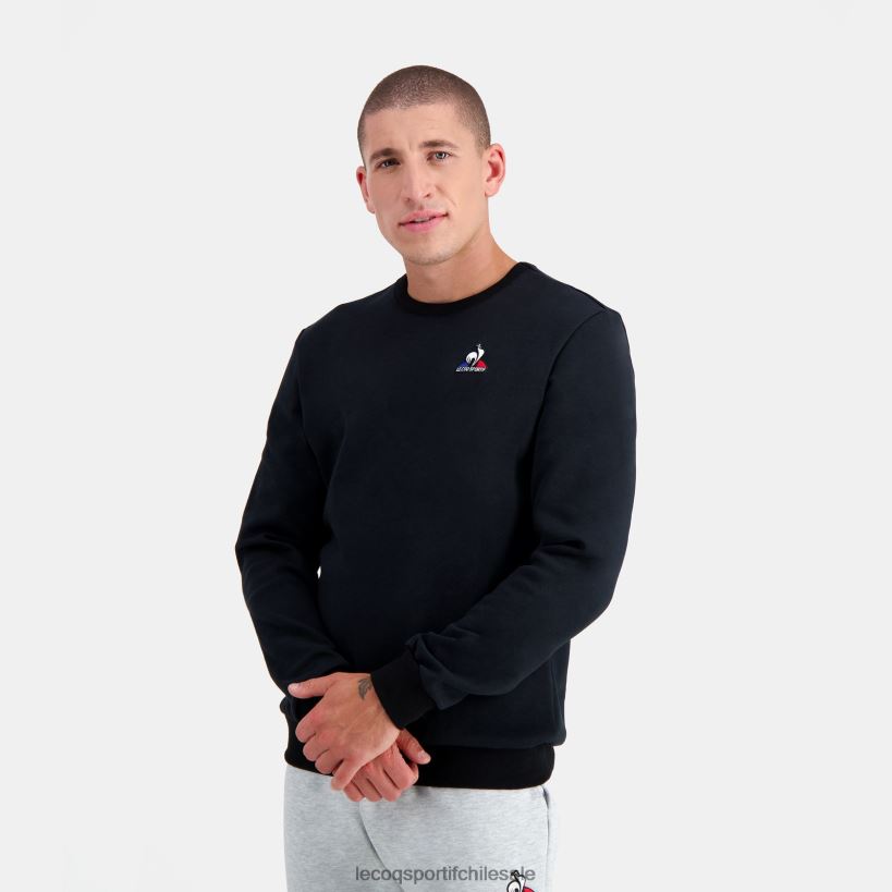 hombres sudadera negra T24B262 Le Coq Sportif ropa