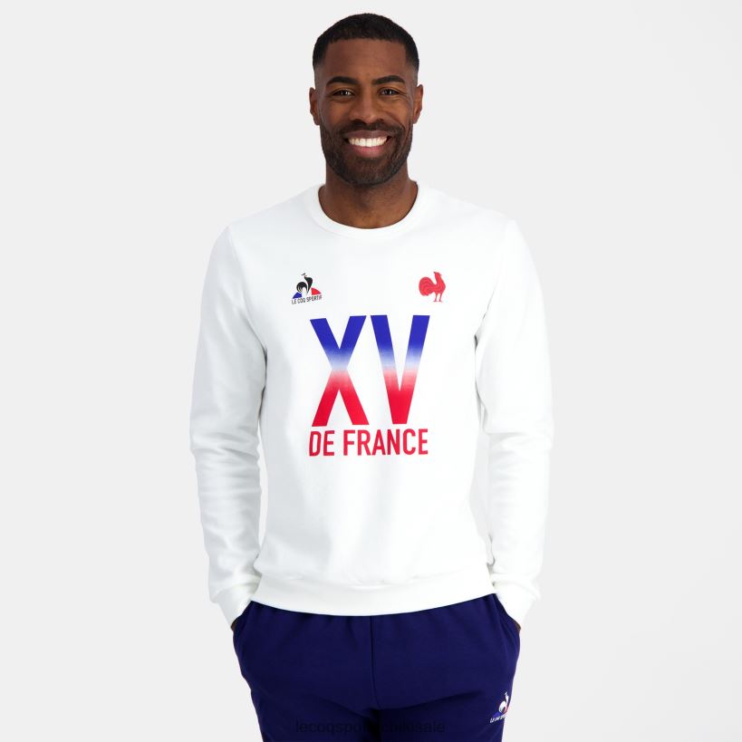 hombres sudadera - xv de france blanco T24B226 Le Coq Sportif ropa