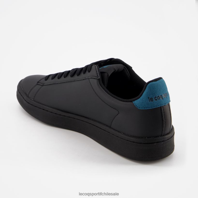 hombres zapato clásico suave tricolore negro oscuro T24B2280 Le Coq Sportif zapatos