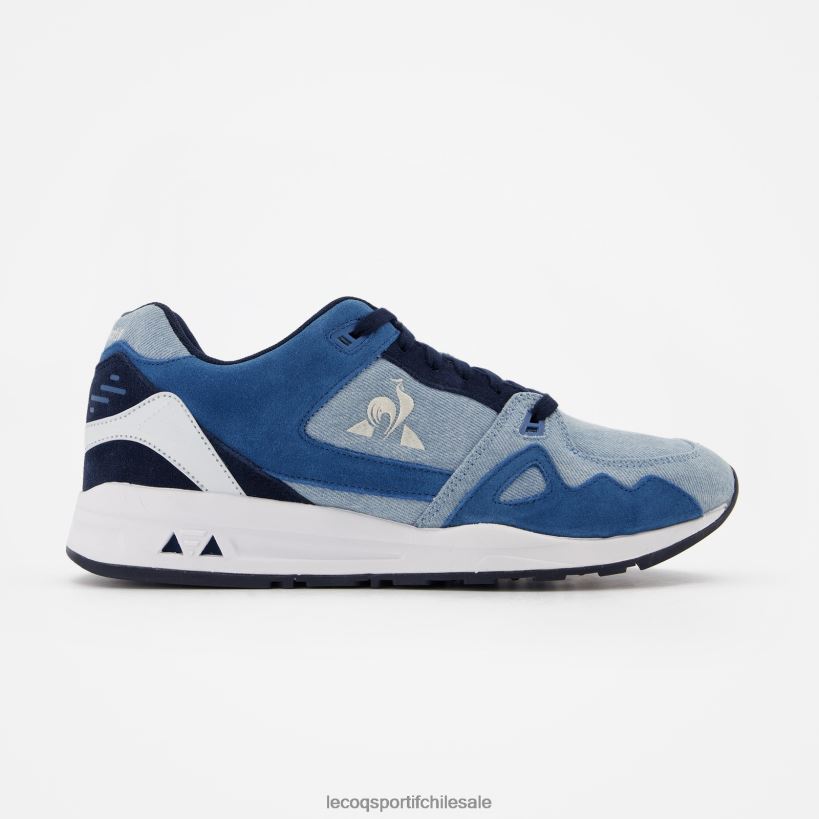 hombres zapato lcs r1000 azul denim T24B2532 Le Coq Sportif zapatos