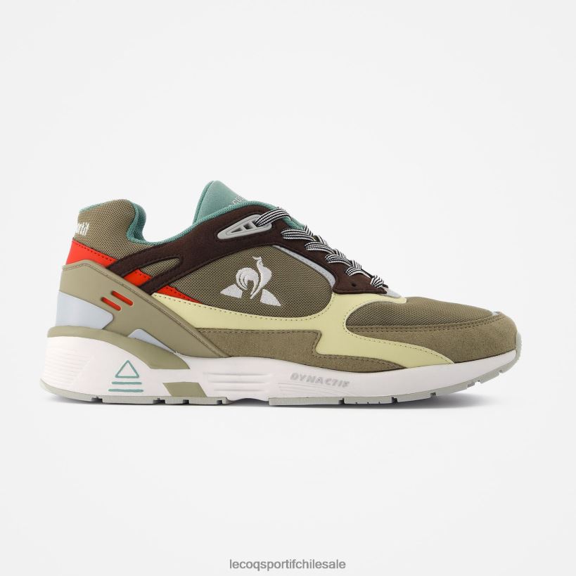 hombres zapato lcs r1100 calle marrón T24B2537 Le Coq Sportif zapatos
