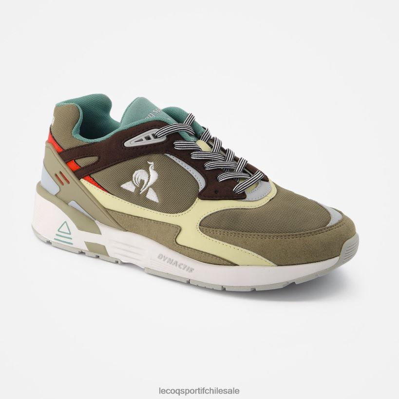 hombres zapato lcs r1100 calle marrón T24B2537 Le Coq Sportif zapatos