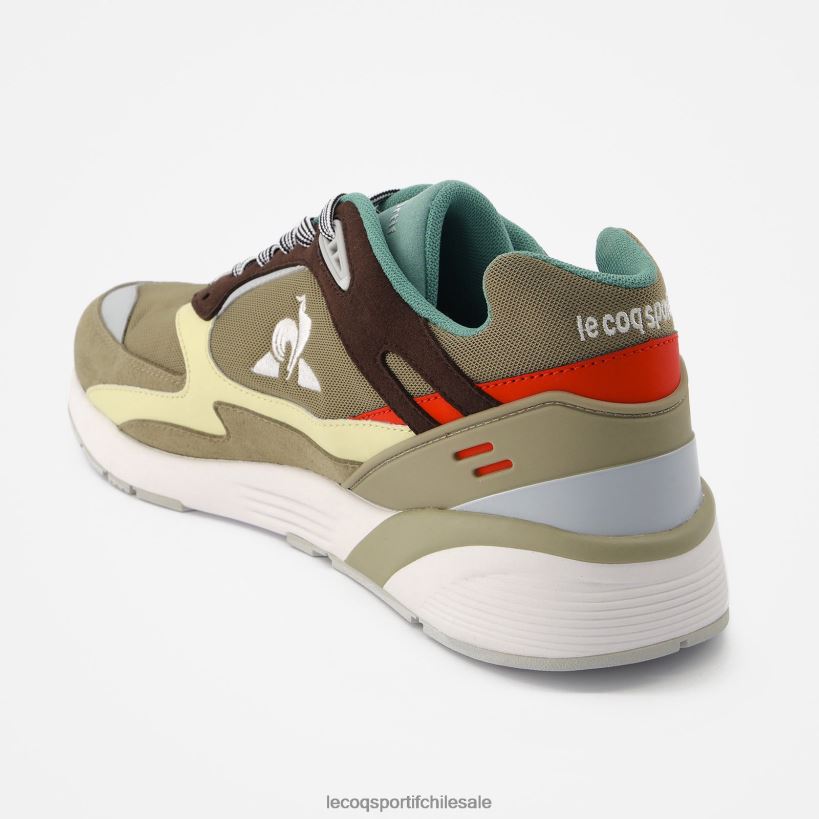 hombres zapato lcs r1100 calle marrón T24B2537 Le Coq Sportif zapatos