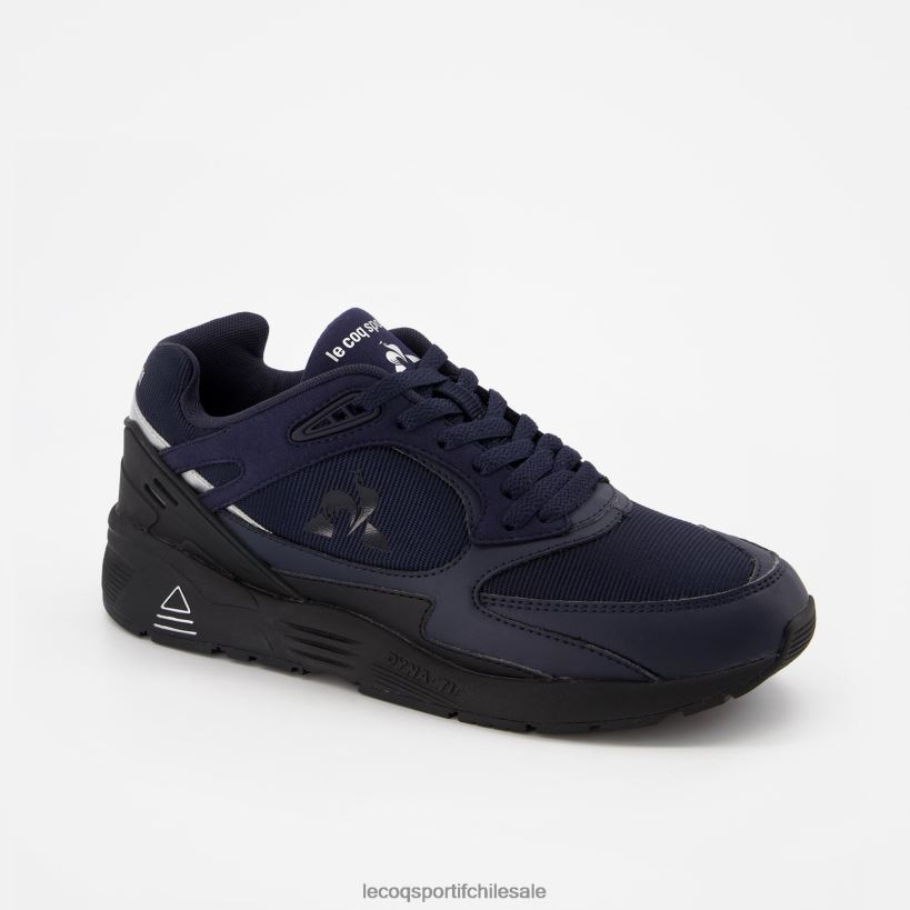 hombres zapato lcs r1100 suela negra azul T24B2542 Le Coq Sportif zapatos