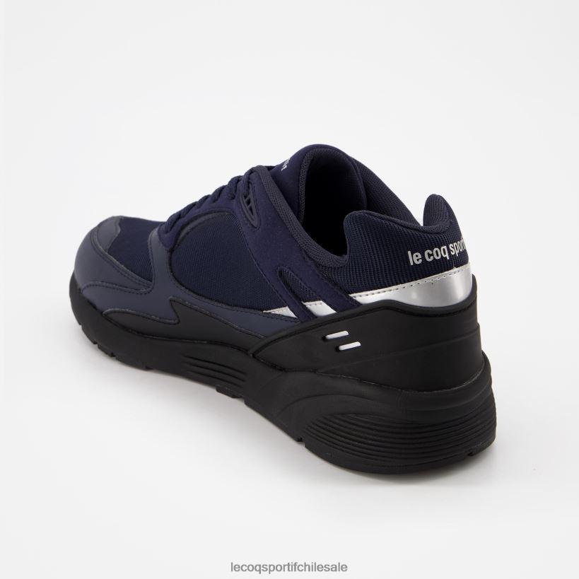 hombres zapato lcs r1100 suela negra azul T24B2542 Le Coq Sportif zapatos