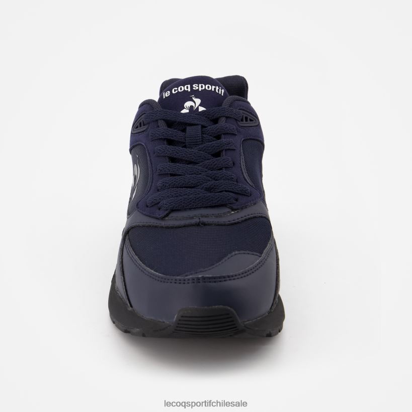 hombres zapato lcs r1100 suela negra azul T24B2542 Le Coq Sportif zapatos