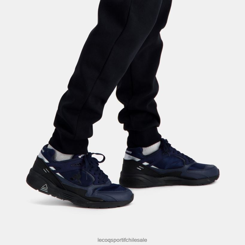 hombres zapato lcs r1100 suela negra azul T24B2542 Le Coq Sportif zapatos