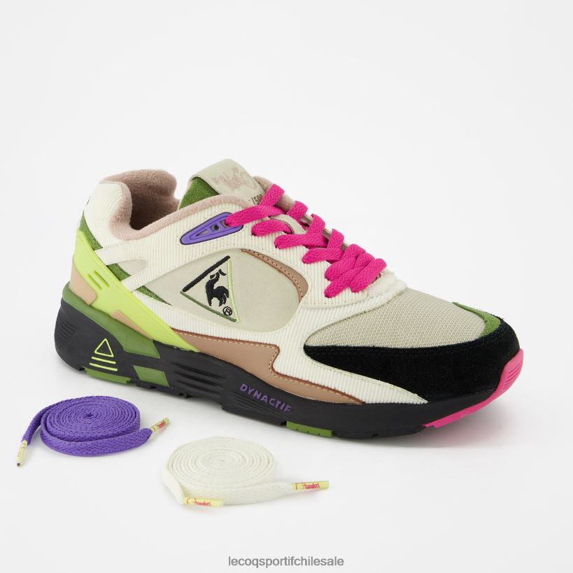 hombres zapato lcs r1100 x opio blanco T24B2571 Le Coq Sportif zapatos
