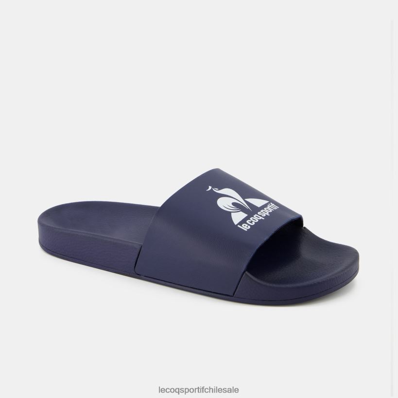 hombres diapositivas hechas en francia azul T24B2253 Le Coq Sportif zapatos