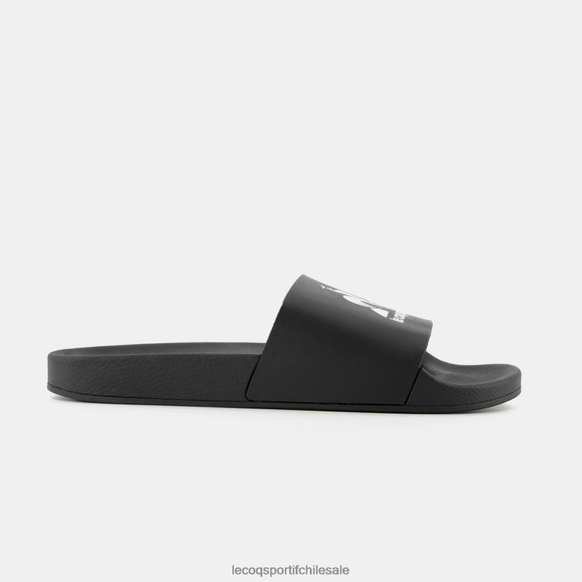 hombres diapositivas hechas en francia negro T24B2251 Le Coq Sportif zapatos