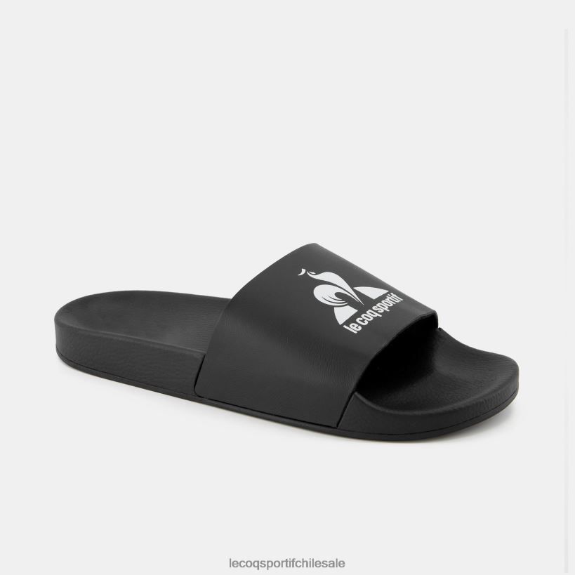 hombres diapositivas hechas en francia negro T24B2251 Le Coq Sportif zapatos