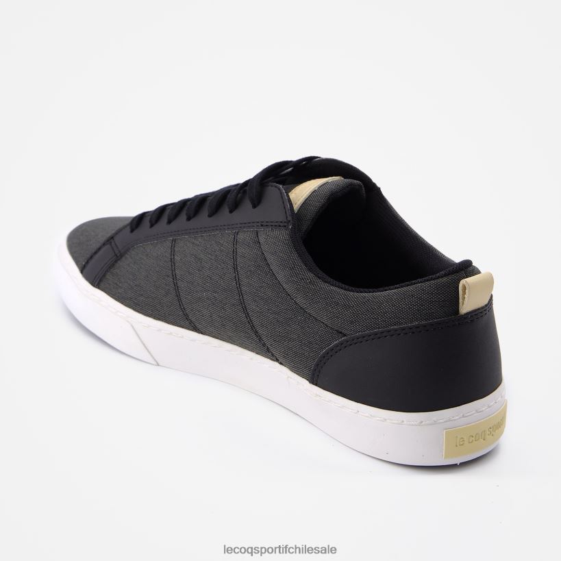 hombres zapato verdon clasico negro T24B2570 Le Coq Sportif zapatos